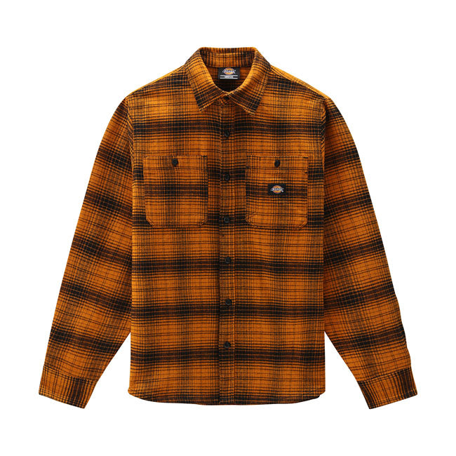 Dickies Evansville Shirt Pumpkin Spice - FREE UK Shipping, FREE 365 Day Returns | Moto Central