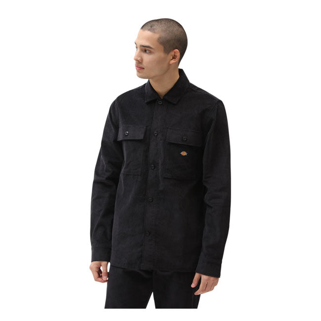 Dickies Higginson Shirt Black - FREE UK Shipping, FREE 365 Day Returns | Moto Central