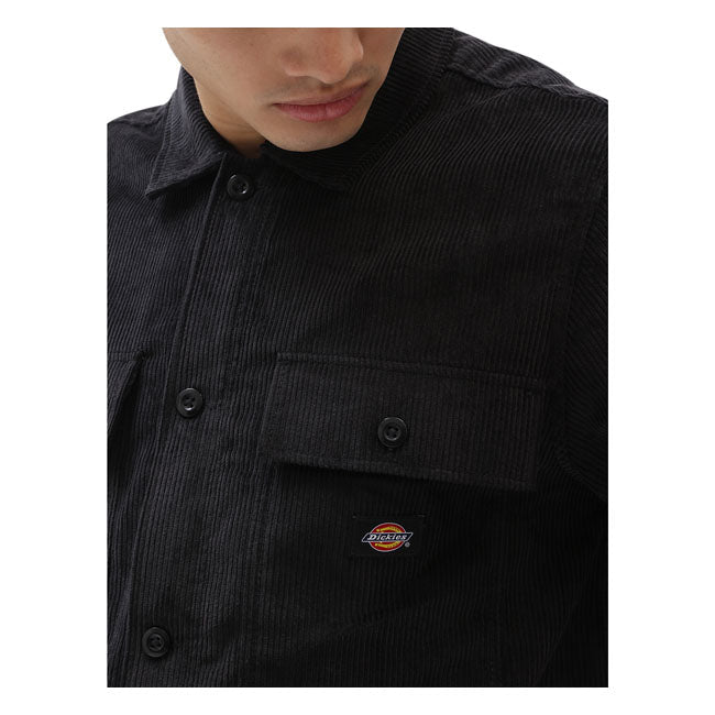 Dickies Higginson Shirt Black - FREE UK Shipping, FREE 365 Day Returns | Moto Central