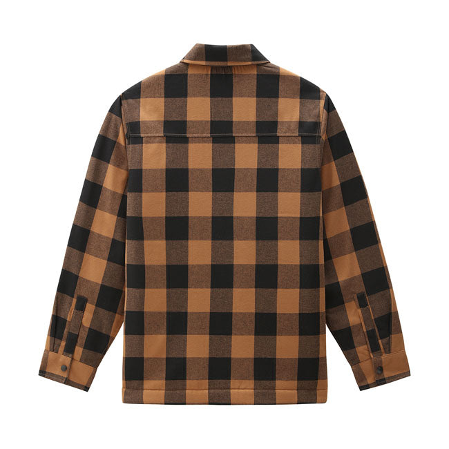 Dickies Sherpa Lined Sacramento Shirt Brown Duck - FREE UK Shipping, FREE 365 Day Returns | Moto Central