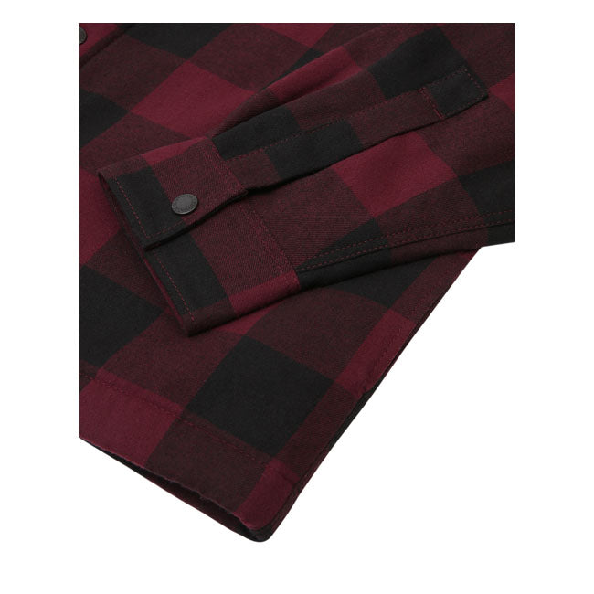 Dickies Sherpa Lined Sacramento Shirt Maroon - FREE UK Shipping, FREE 365 Day Returns | Moto Central