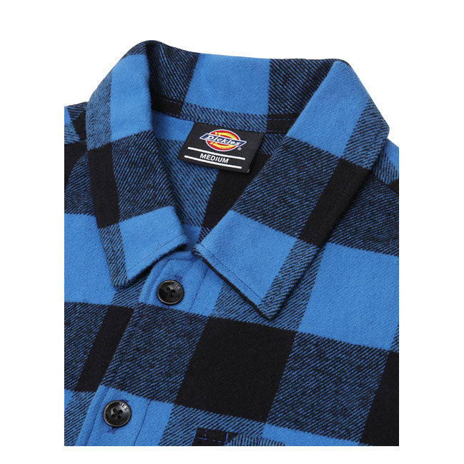 Dickies New Sacramento Shirt True Blue - FREE UK Shipping, FREE 365 Day Returns | Moto Central