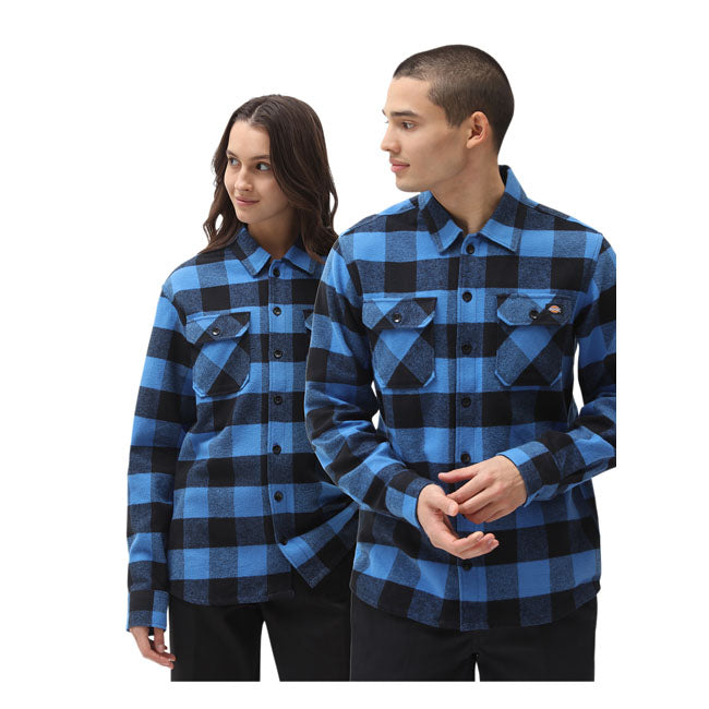 Dickies New Sacramento Shirt True Blue - FREE UK Shipping, FREE 365 Day Returns | Moto Central