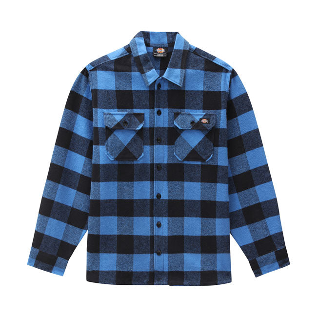 Dickies New Sacramento Shirt True Blue - FREE UK Shipping, FREE 365 Day Returns | Moto Central