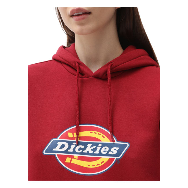 Dickies Icon Logo Ladies Hoodie Biking Red