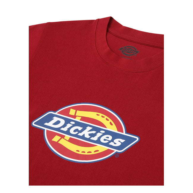 Dickies Icon Logo Ladies T-Shirt Biking Red - FREE UK Shipping, FREE 365 Day Returns | Moto Central