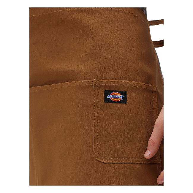 Dickies Bistro Apron Brown Duck - FREE UK Shipping, FREE 365 Day Returns | Moto Central