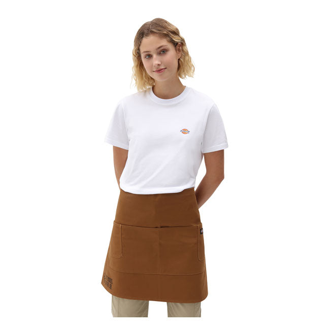 Dickies Bistro Apron Brown Duck - FREE UK Shipping, FREE 365 Day Returns | Moto Central