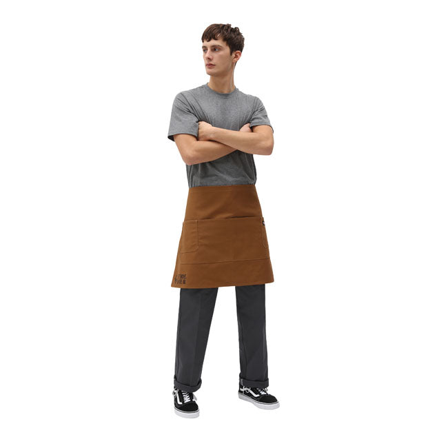 Dickies Bistro Apron Brown Duck - FREE UK Shipping, FREE 365 Day Returns | Moto Central