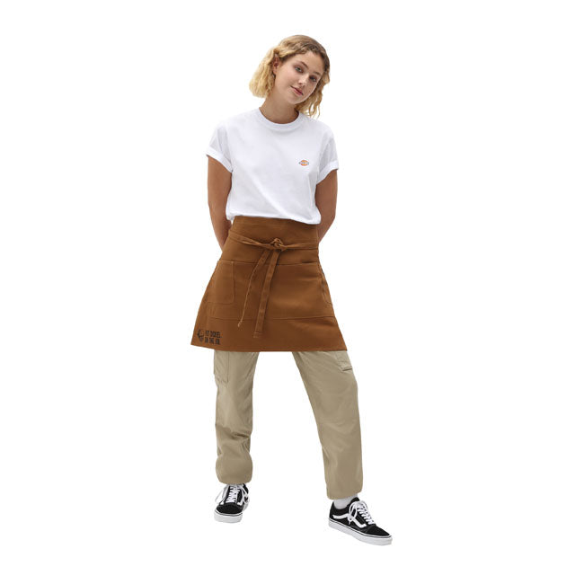 Dickies Bistro Apron Brown Duck - FREE UK Shipping, FREE 365 Day Returns | Moto Central