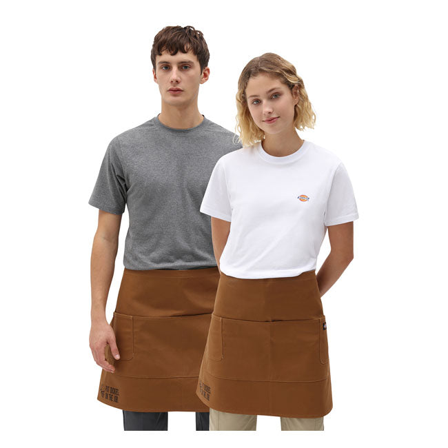 Dickies Bistro Apron Brown Duck - FREE UK Shipping, FREE 365 Day Returns | Moto Central