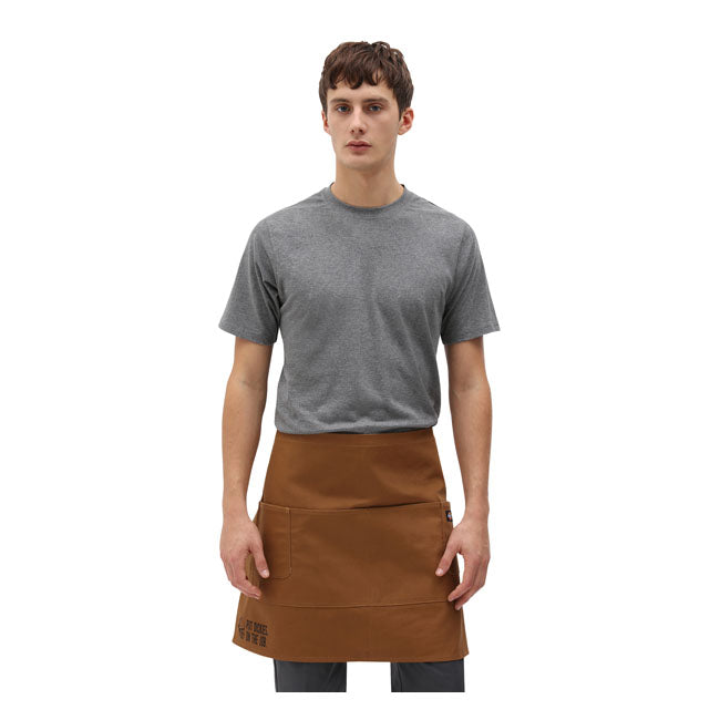 Dickies Bistro Apron Brown Duck - FREE UK Shipping, FREE 365 Day Returns | Moto Central