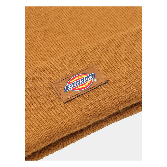 Dickies Gibsland Beanie Brown Duck - FREE UK Shipping, FREE 365 Day Returns | Moto Central