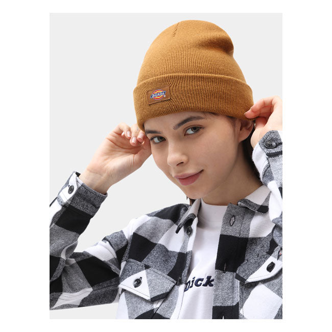 Dickies Gibsland Beanie Brown Duck - FREE UK Shipping, FREE 365 Day Returns | Moto Central