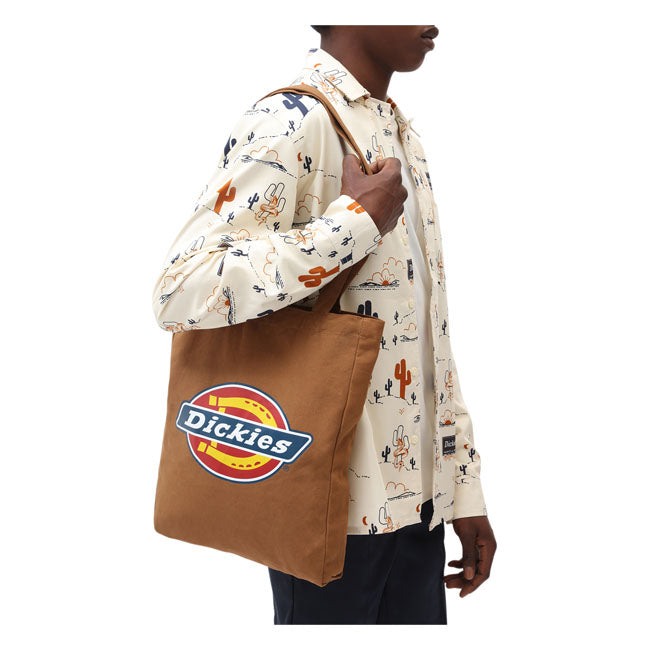 Dickies Icon Tote Bag Brown Duck - FREE UK Shipping, FREE 365 Day Returns | Moto Central