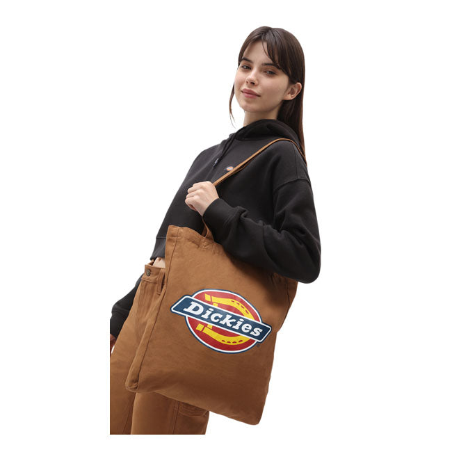 Dickies Icon Tote Bag Brown Duck - FREE UK Shipping, FREE 365 Day Returns | Moto Central