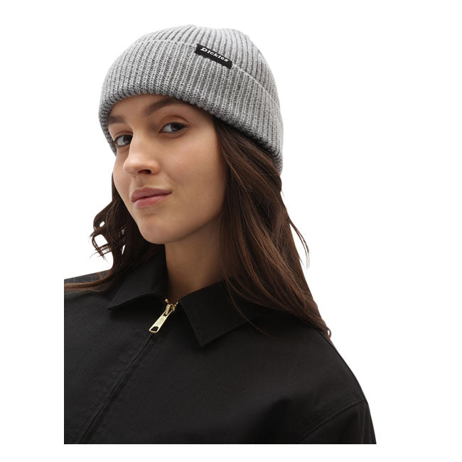 Dickies Woodworth Beanie Grey Melange - FREE UK Shipping, FREE 365 Day Returns | Moto Central