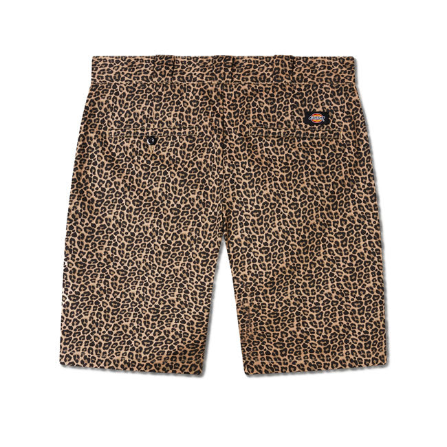 Dickies Silver Firs Shorts Leopard Print - FREE UK Shipping, FREE 365 Day Returns | Moto Central