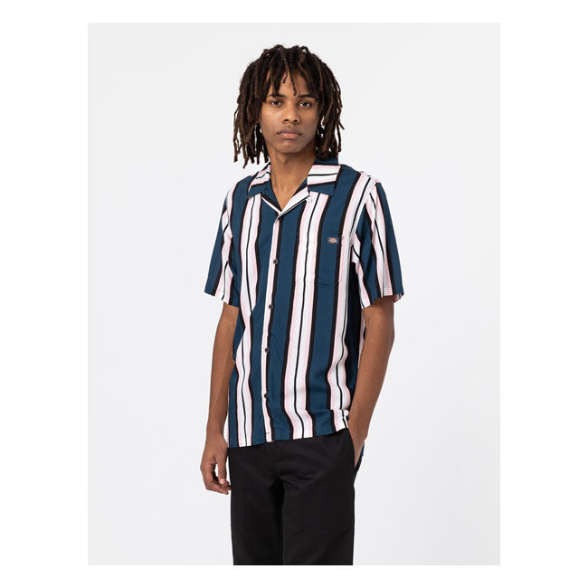 Dickies Lynnwood Shirt Air Force Blue - FREE UK Shipping, FREE 365 Day Returns | Moto Central