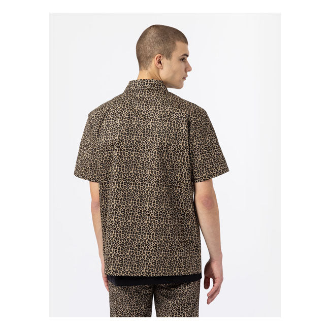 Dickies Silver Firs Shirt Leopard Print - FREE UK Shipping, FREE 365 Day Returns | Moto Central