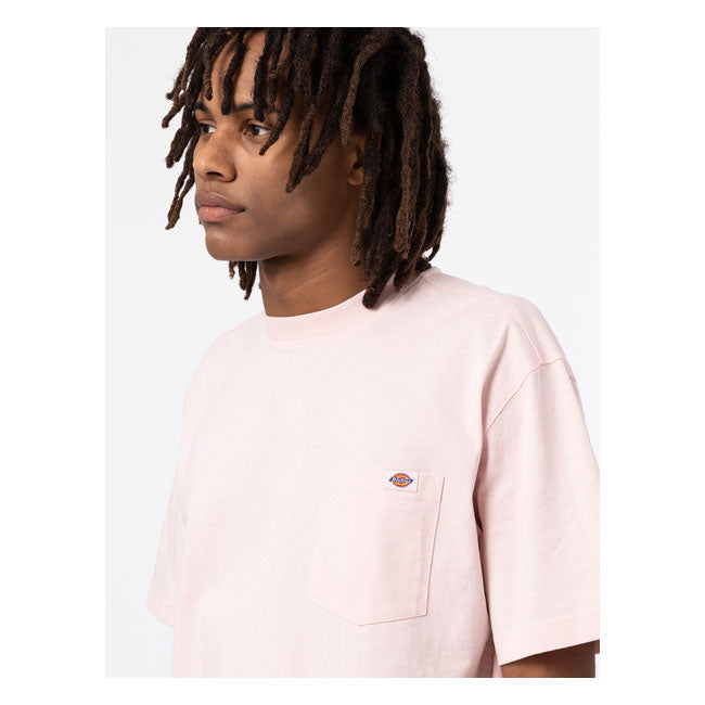 Dickies Porterdale T-Shirt Light Pink - FREE UK Shipping, FREE 365 Day Returns | Moto Central