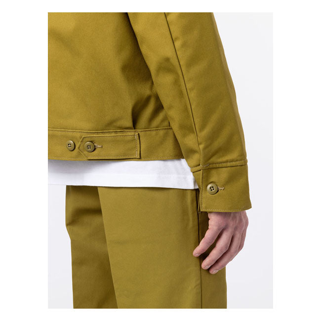 Dickies Lined Eisenhower Jacket Green Moss - FREE UK Shipping, FREE 365 Day Returns | Moto Central