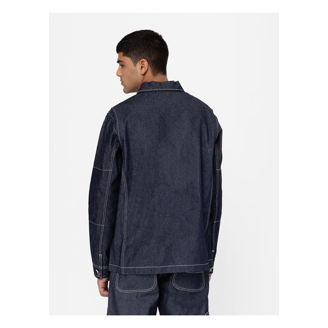 Dickies 100 Denim Chore Jacket Raw - FREE UK Shipping, FREE 365 Day Returns | Moto Central