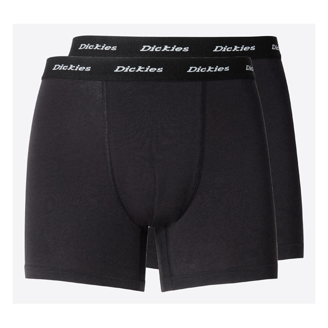 Dickies 2 Pack Trunks Black - FREE UK Shipping, FREE 365 Day Returns | Moto Central