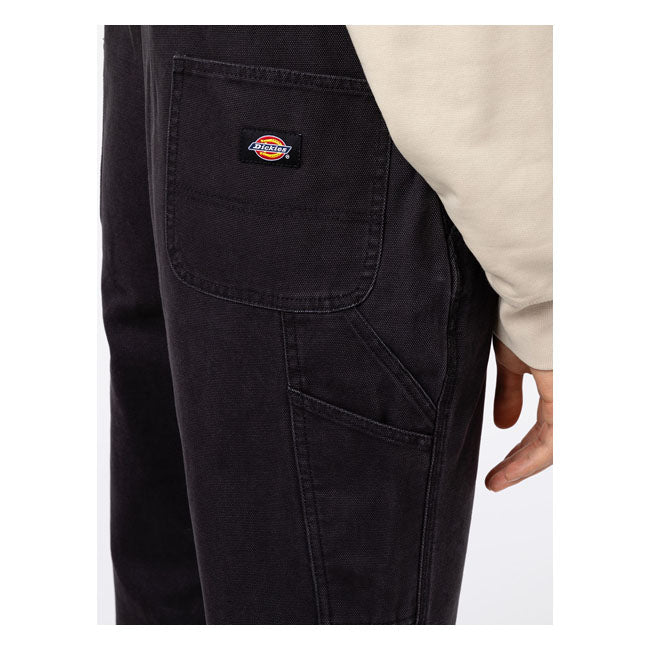 Dickies DC Classic Ladies Bib Trouser Black - FREE UK Shipping, FREE 365 Day Returns | Moto Central