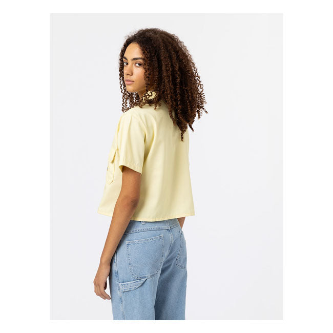 Dickies Ladies Work Shirt Pale Banana - FREE UK Shipping, FREE 365 Day Returns | Moto Central