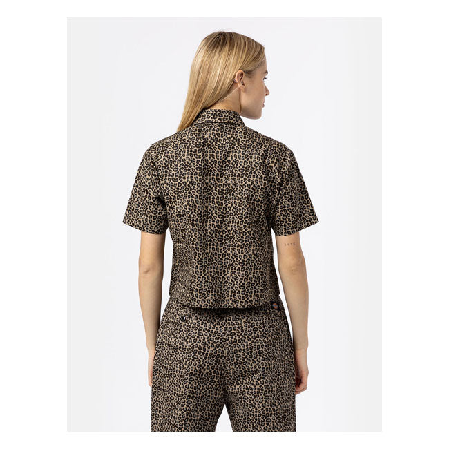 Dickies Ladies Work Shirt Leopard Print