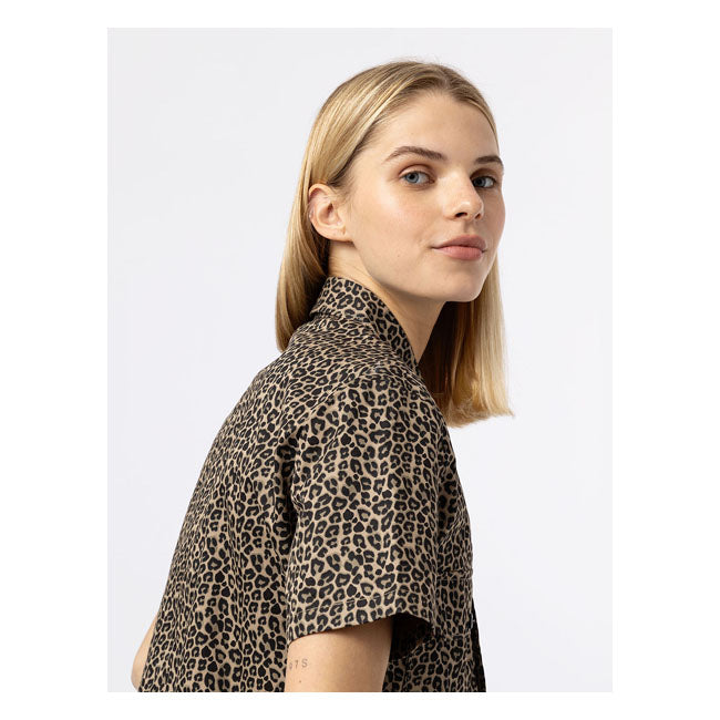 Dickies Ladies Work Shirt Leopard Print