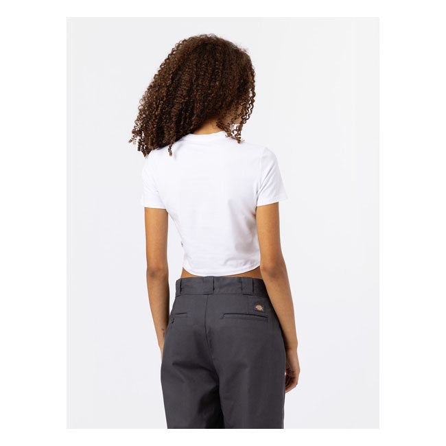 Dickies Maple Valley Ladies T-Shirt White - FREE UK Shipping, FREE 365 Day Returns | Moto Central