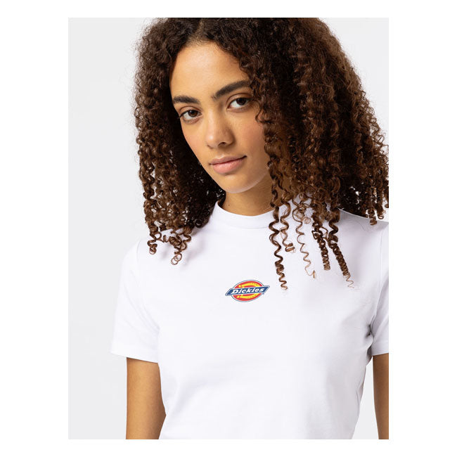 Dickies Maple Valley Ladies T-Shirt White - FREE UK Shipping, FREE 365 Day Returns | Moto Central