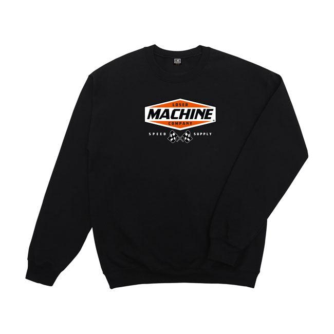 Loser Machine Overdrive Crew Sweatshirt Black