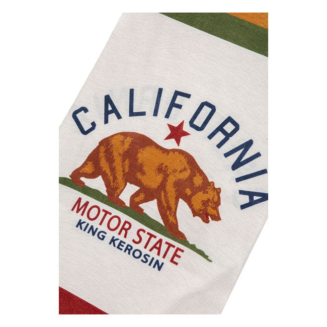 King Kerosin California Motor State Tunnel Off White - FREE UK Shipping, FREE 365 Day Returns | Moto Central