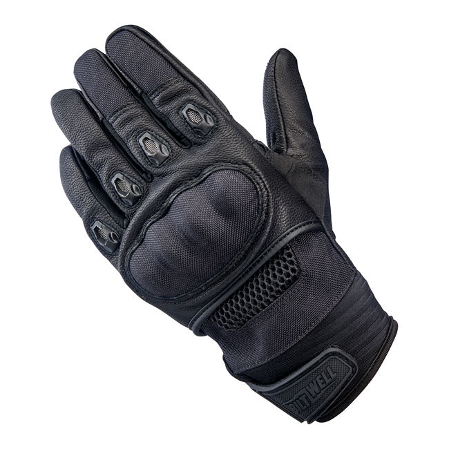 Biltwell Bridgeport Gloves Black Out - FREE UK Shipping, FREE 365 Day Returns | Moto Central