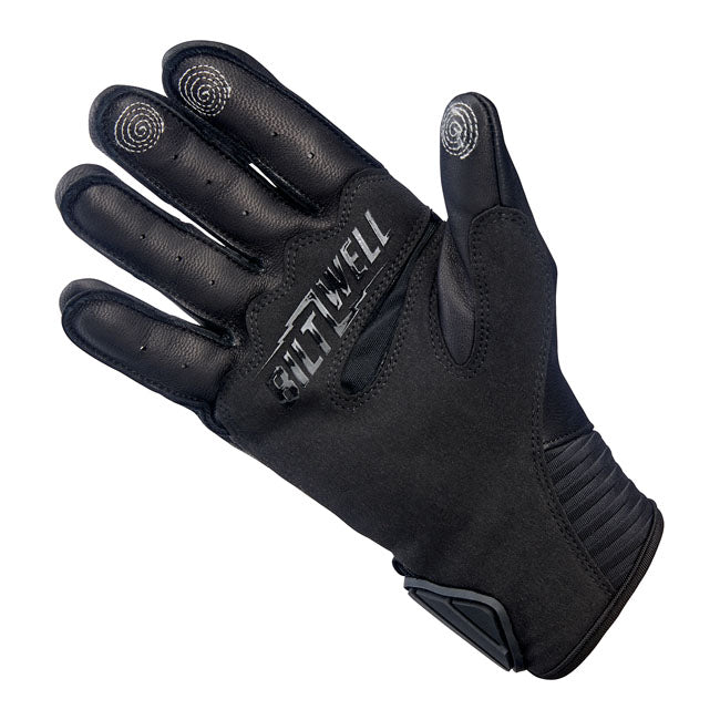 Biltwell Bridgeport Gloves Black Out - FREE UK Shipping, FREE 365 Day Returns | Moto Central