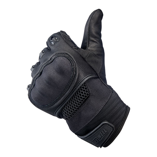 Biltwell Bridgeport Gloves Black Out - FREE UK Shipping, FREE 365 Day Returns | Moto Central