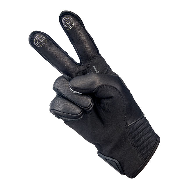 Biltwell Bridgeport Gloves Black Out - FREE UK Shipping, FREE 365 Day Returns | Moto Central