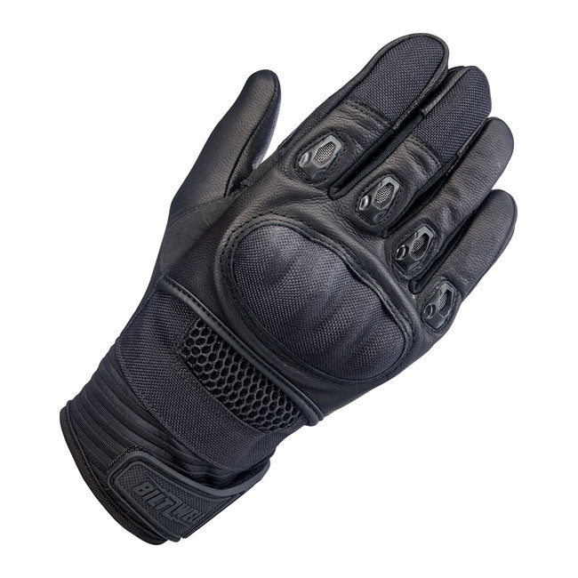 Biltwell Bridgeport Gloves Black Out - FREE UK Shipping, FREE 365 Day Returns | Moto Central