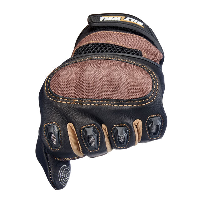 Biltwell Bridgeport Gloves Chocolate / Black - FREE UK Shipping, FREE 365 Day Returns | Moto Central