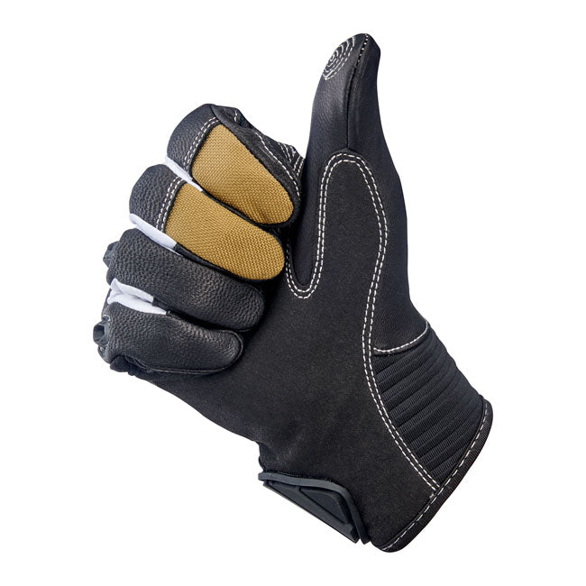 Biltwell Bridgeport Gloves Tan / Black  - FREE UK Delivery - Moto Central