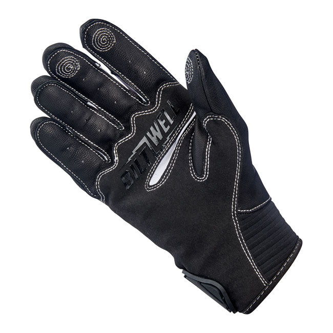 Biltwell Bridgeport Gloves Grey / Black - FREE UK Shipping, FREE 365 Day Returns | Moto Central