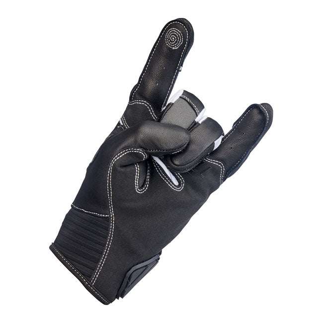 Biltwell Bridgeport Gloves Grey / Black - FREE UK Shipping, FREE 365 Day Returns | Moto Central