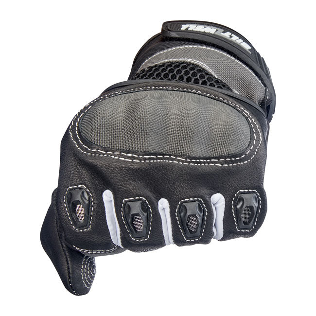 Biltwell Bridgeport Gloves Grey / Black - FREE UK Shipping, FREE 365 Day Returns | Moto Central