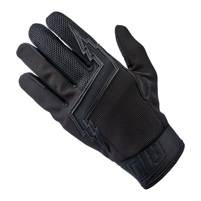 Biltwell Baja Gloves Black Out - FREE UK Shipping, FREE 365 Day Returns | Moto Central