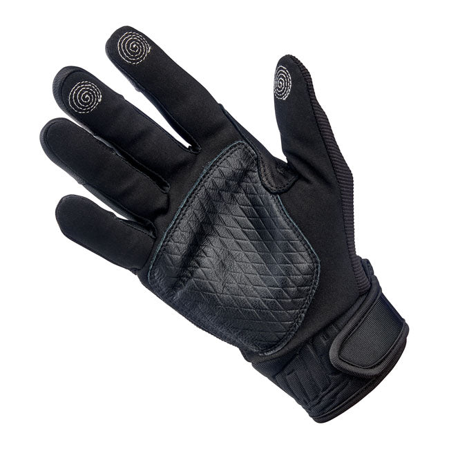 Biltwell Baja Gloves Black Out - FREE UK Shipping, FREE 365 Day Returns | Moto Central