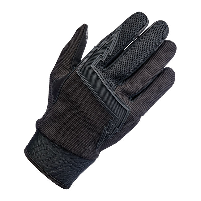 Biltwell Baja Gloves Black Out - FREE UK Shipping, FREE 365 Day Returns | Moto Central