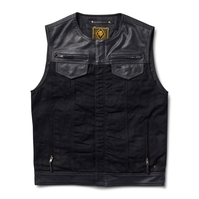 Roland Sands Design Temple 74 Vest Black - FREE UK Shipping, FREE 365 Day Returns | Moto Central